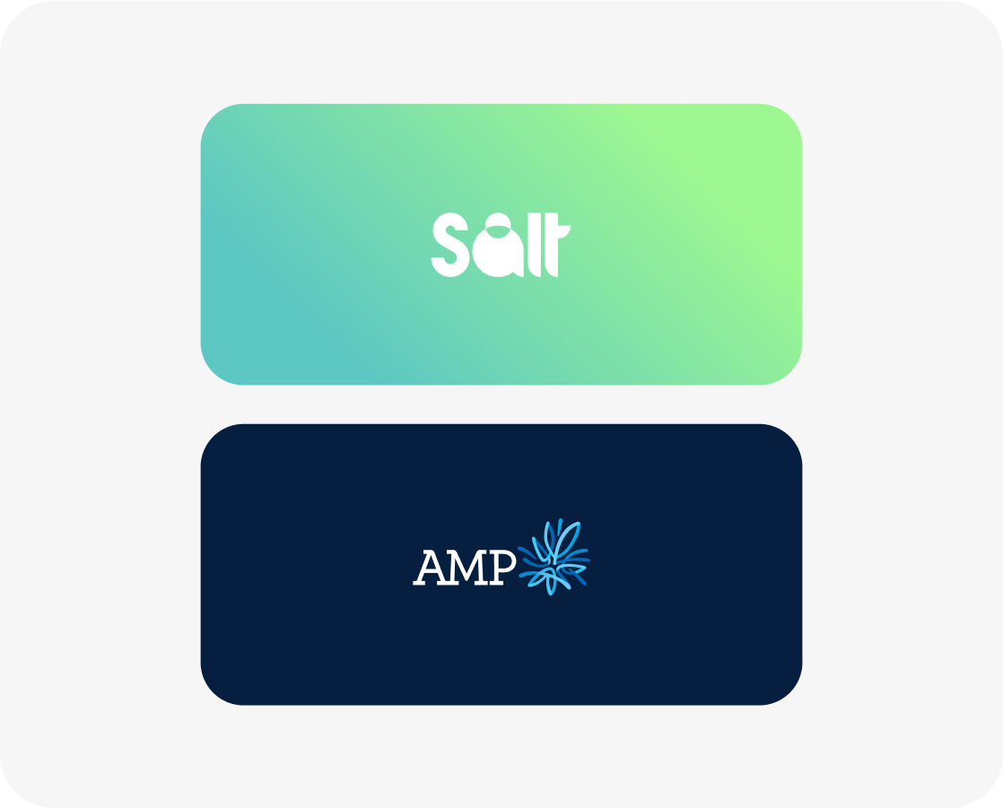 Salt and AMP logos