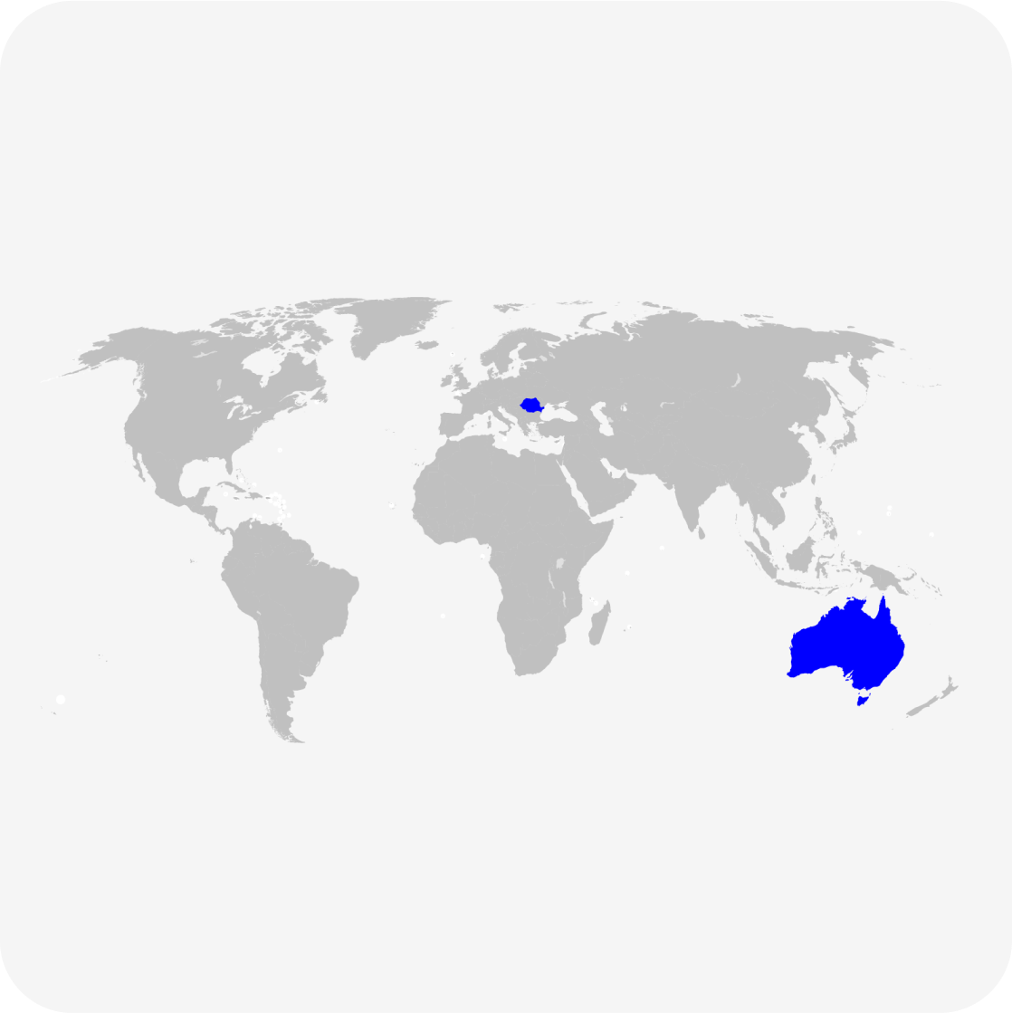 A world map showing the locations of the Engine clients highlighted