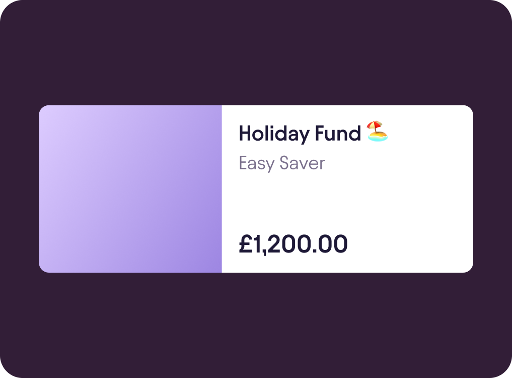 An example of the Starling app showing an Easy Saver