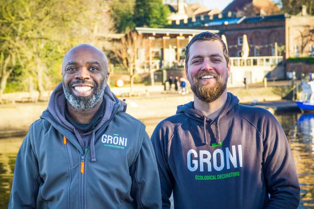 Co-founders of Groni, standing in York