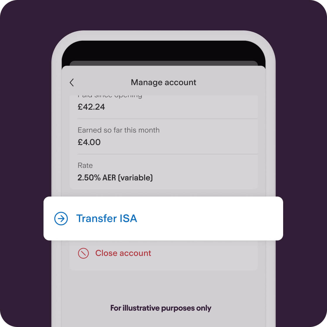 An example of a Cash ISA transfer