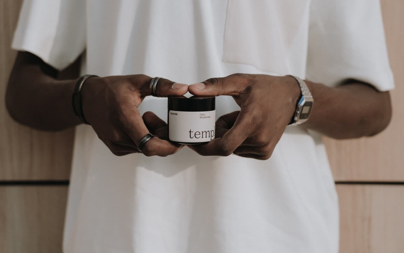 Skincare brand Temple makes products for men of colour