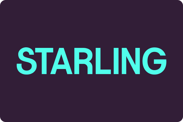 New Starling logo in teal and purple