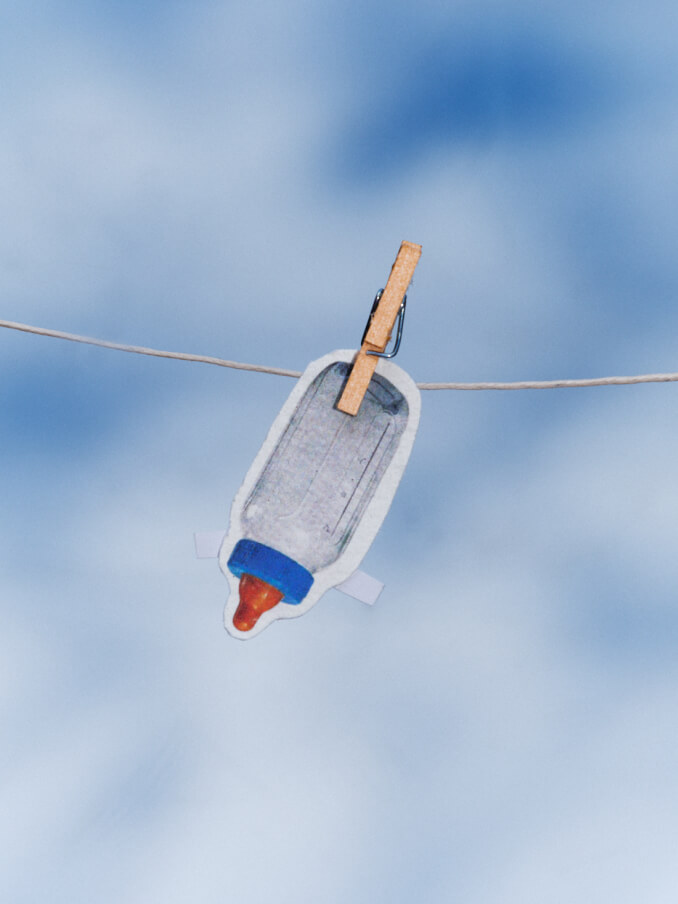 baby-bottle-on-clothes-line