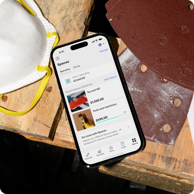 An image of the starling app open on the spaces screen whilst at work