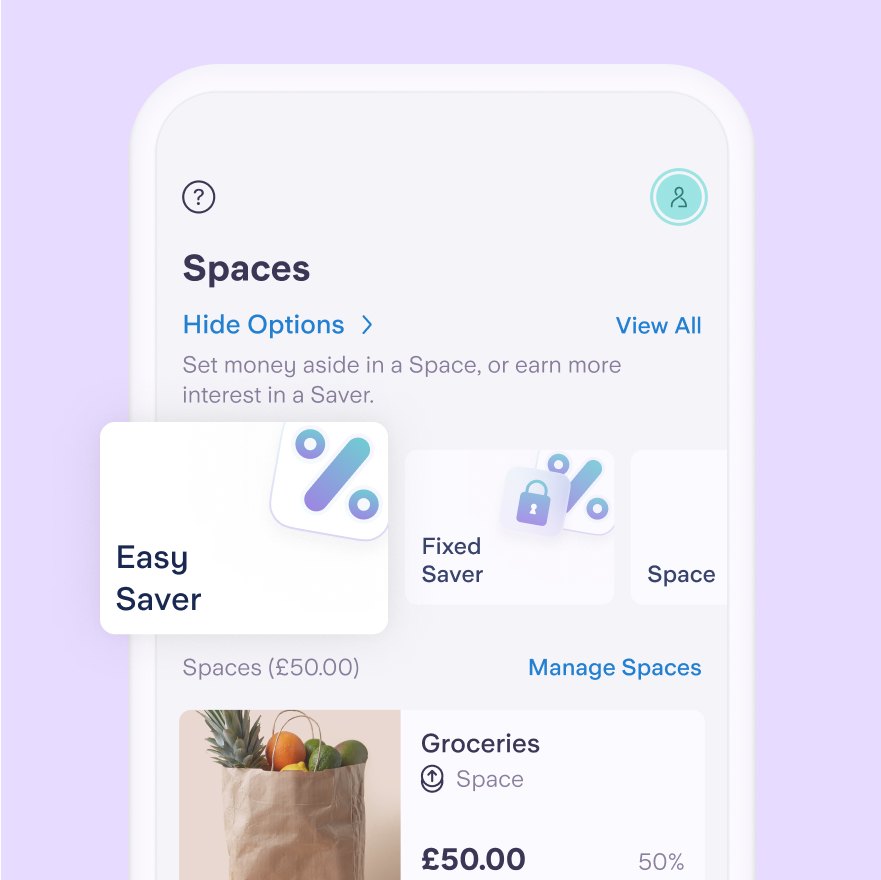 Example of Spaces UI and where to find Easy Saver