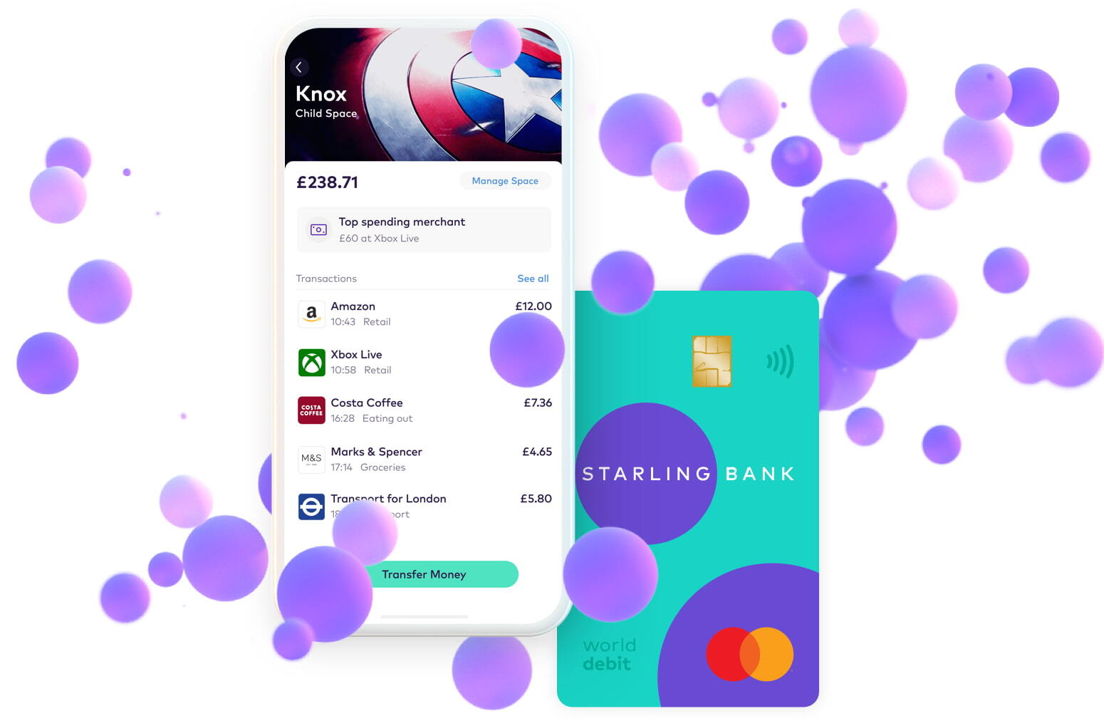 starling kite: the debit card for kids - starling bank