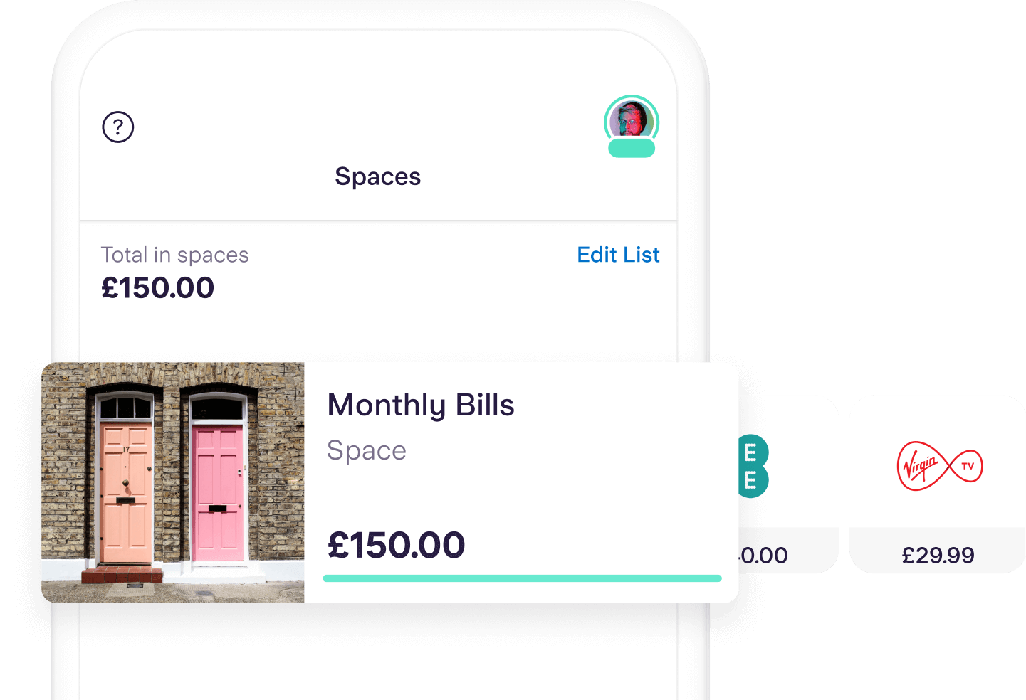 Starling app spending screen